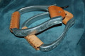 Western Silver Engraved Show Stirrups