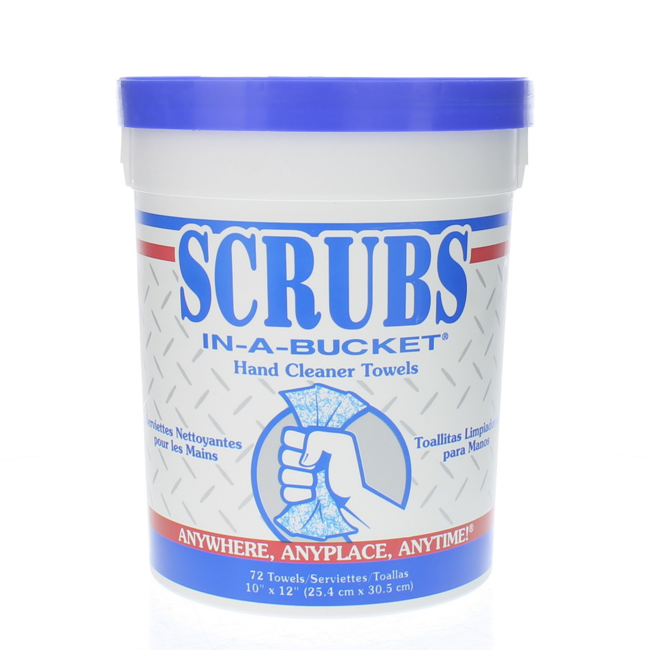 SCRUBS® Ina Bucket Hand Cleaner Towels 72/Ct. 10" X 12" SIB72