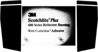3M™ Scotchlite™ Removable Reflective Graphic Film with Comply™ Adhesive 680CR is a 7mil, retroreflective, flexible engineer-grade film designed to provide 24/7 visibility for branding and promoting safety. This film has an expected performance life of up to 9 years and has a removable, slideable, pressure activated adhesive and air release channels for easier installation. 3M™ MCS™ Warranty is available for this film. Recommended for commercial vehicles, rail & bus graphics, sign graphics and striping. Can be die cut into decals and shapes for specific areas of vehicles or walls. Shines through even when wet and at wide viewing angles.
