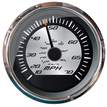 Faria Platinum 4" Speedometer 70 MPH - Pitot