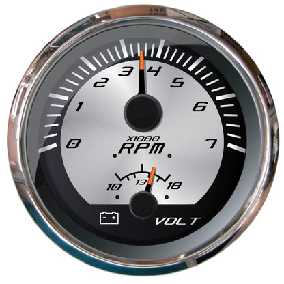 Faria Platinum 4" Multi-Function - Tachometer (7000), Voltmeter (10-16V)
