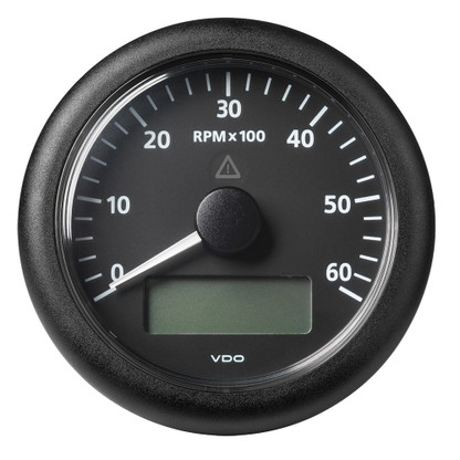 VDO Marine 3-3\/8" (85 mm) ViewLine Tachometer w\/Multi-Function Display - 0 to 6000 RPM - Black Dial  Bezel