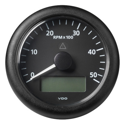 VDO Marine 3-3\/8" (85 mm) ViewLine Tachometer w\/Multi-Function Display - 0 to 5000 RPM - Black Dial  Bezel