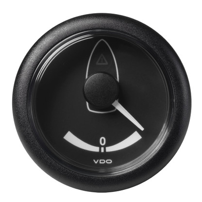 VDO Marine 2-1\/16" (52MM) Viewline Rudder Angle Gauge 40 STB\/Port - 8-32V - Black Dial  Bezel