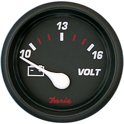 Faria Professional Red 2" Voltmeter