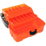 Plano 2-Tray Tackle Box w\/Dual Top Access - Smoke  Bright Orange