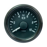 VDO SingleViu 52mm (2-1\/16") Brake Pressure Gauge - 15 Bar - 0-180 Ohm