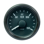VDO SingleViu 52mm (2-1\/16") Brake Pressure Gauge - 150 PSI - 0-180 Ohm