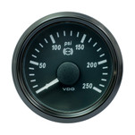 VDO SingleViu 52mm (2-1\/16") Brake Pressure Gauge - 250 PSI - 0-4.5V