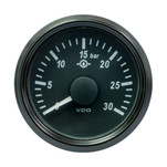 VDO SingleViu 52mm (2-1\/16") Brake Pressure Gauge - 30 Bar - 0-4.5V