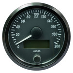 VDO SingleViu 80mm (3-1\/8") Speedometer - 200 KM\/H