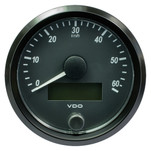 VDP SingleViu 80mm (3-1\/8") Speedometer - 60 KM\/H