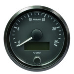 VDO SingleViu 80mm (3-1\/8") Tachometer - 2500 RPM