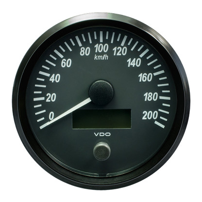 VDO SingleViu 100mm (4") Speedometer - 200 KM\/H