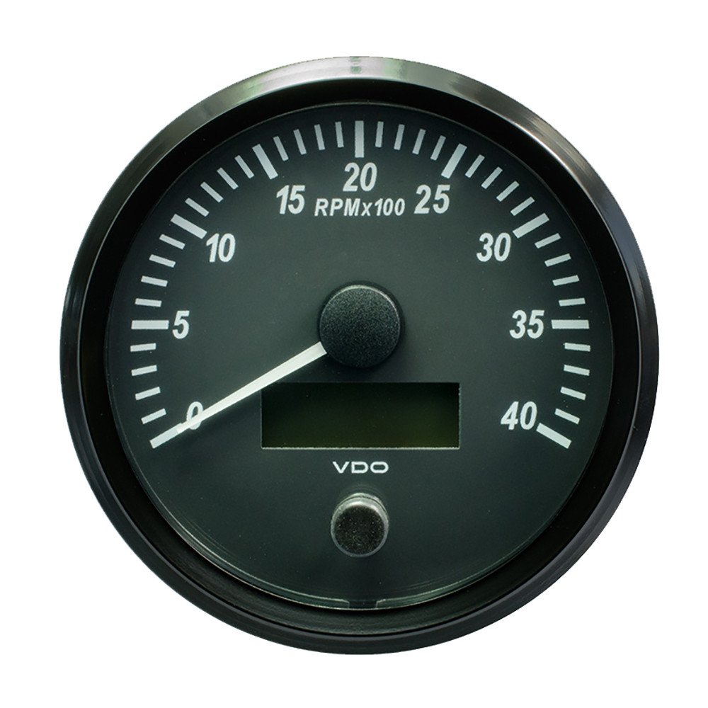 VDO SingleViu 100mm (4") Tachometer - 4000 RPM Is 4000 Rpm At 70 Mph Bad