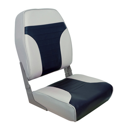 Springfield High Back Multi-Color Folding Seat - Blue\/Grey