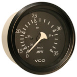 VDO Cockpit Marine 85mm (3-3\/8") 35 MPH Pitot Speedometer - Black Dial\/Bezel