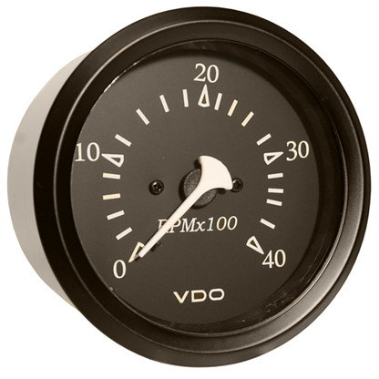 VDO Cockpit Marine 85mm (3-3\/8") Diesel Tachometer - Black Dial\/Bezel