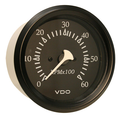 VDO Cockpit Marine 85mm (3-3\/8") Sterndrive Tachometer - Black Dial\/Bezel