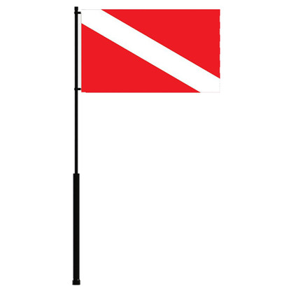 Mate Series Flag Pole - 36" w\/Dive Flag