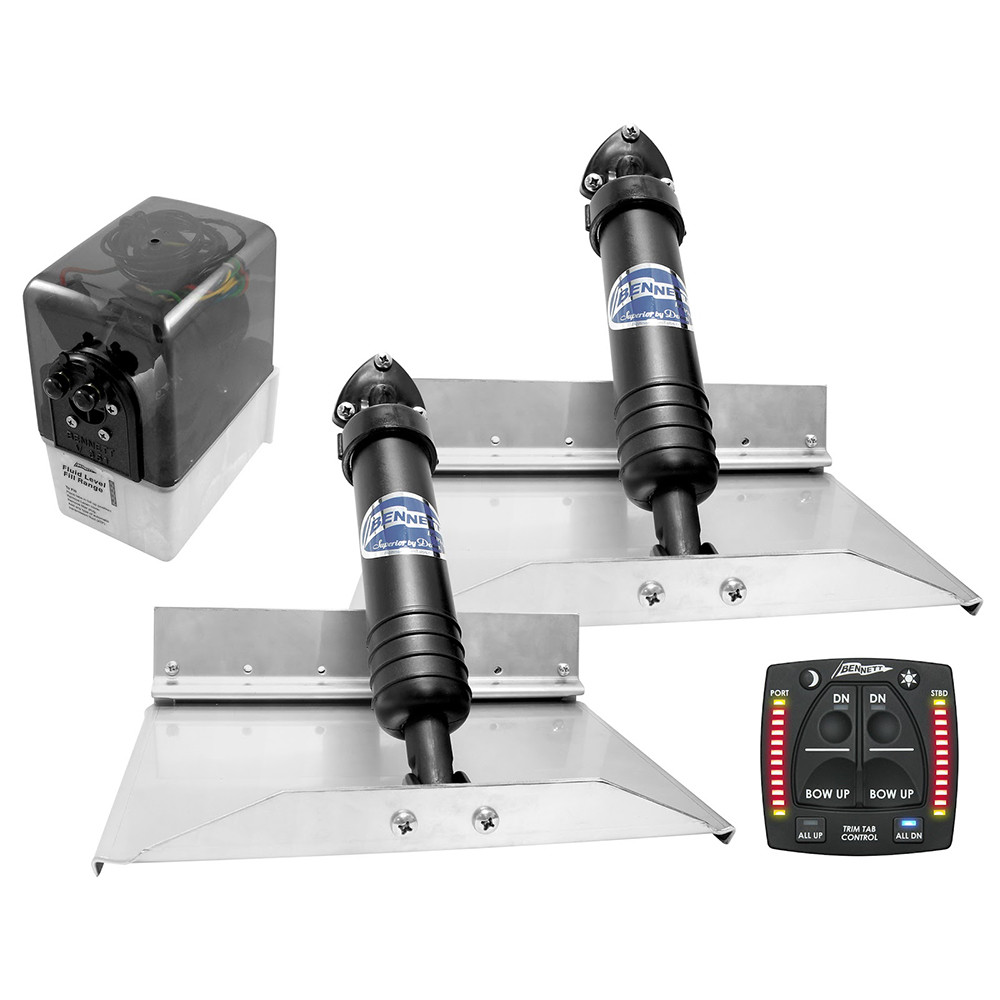 Bennett Trim Tabs Australia Bennett Marine 12x9 Hydraulic Trim Tab System w/One Box Indication