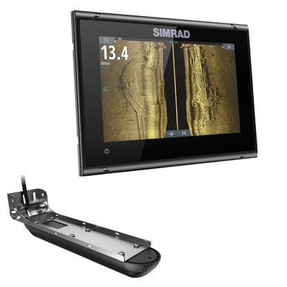 Simrad GO7 XSR Chartplotter\/Fishfinder w\/Active Imaging 3-in-1 Transom Mount Transducer  C-MAP Discover Chart