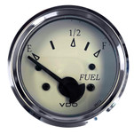 VDO Cockpit Marine 52MM (2-1\/16") Fuel Level Gauge - White Dial\/Chrome Bezel