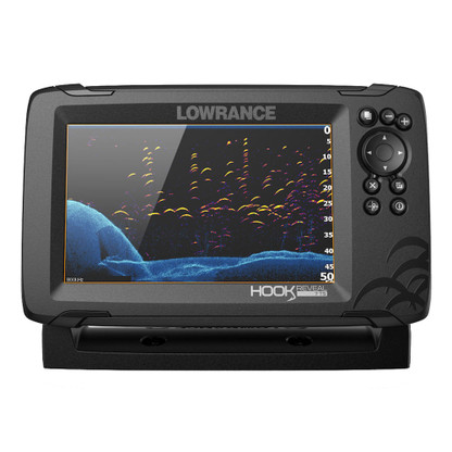 Lowrance HOOK Reveal 7 Combo w\/TripleShot Transom Mount  C-MAP Contour+ Card