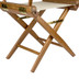 Whitecap Directors Chair w\/Natural Seat Covers - Teak