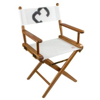 Whitecap Directors Chair w\/Sail Cloth Seating - Teak