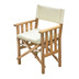 Whitecap Directors Chair II w\/Cream Cushion - Teak