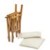 Whitecap Directors Chair II w\/Cream Cushion - Teak