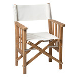 Whitecap Directors Chair II w\/Sail Cloth Seating - Teak