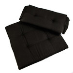 Whitecap Seat Cushion Set f\/Directors Chair - Black