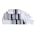 Marine Business White\/Anchors Towel Set - SANTORINI - Set of 3