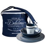 Marine Business Melamine Tableware  Basket - SAILOR SOUL - Set of 16