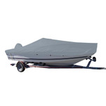 Carver Sun-DURA Styled-to-Fit Boat Cover f\/17.5 V-Hull Center Console Fishing Boat - Grey