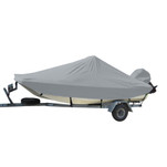 Carver Sun-DURA Styled-to-Fit Boat Cover f\/16.5 Bay Style Center Console Fishing Boats - Grey