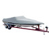 Carver Poly-Flex II Styled-to-Fit Boat Cover f\/20.5 Sterndrive Ski Boats with Low Profile Windshield - Grey