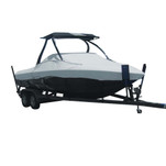 Carver Sun-DURA Specialty Boat Cover f\/19.5 Tournament Ski Boats w\/Tower - Grey