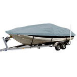 Carver Sun-DURA Styled-to-Fit Boat Cover f\/21.5 Sterndrive Deck Boats w\/Low Rails - Grey