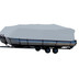 Carver Sun-DURA Styled-to-Fit Boat Cover f\/19.5 Pontoons w\/Bimini Top  Rails - Grey