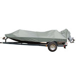 Carver Poly-Flex II Extra Wide Series Styled-to-Fit Boat Cover f\/18.5 Jon Style Bass Boats - Grey