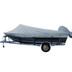 Carver Poly-Flex II Styled-to-Fit Boat Cover f\/16.5 Aluminum Boats w\/High Forward Mounted Windshield - Grey