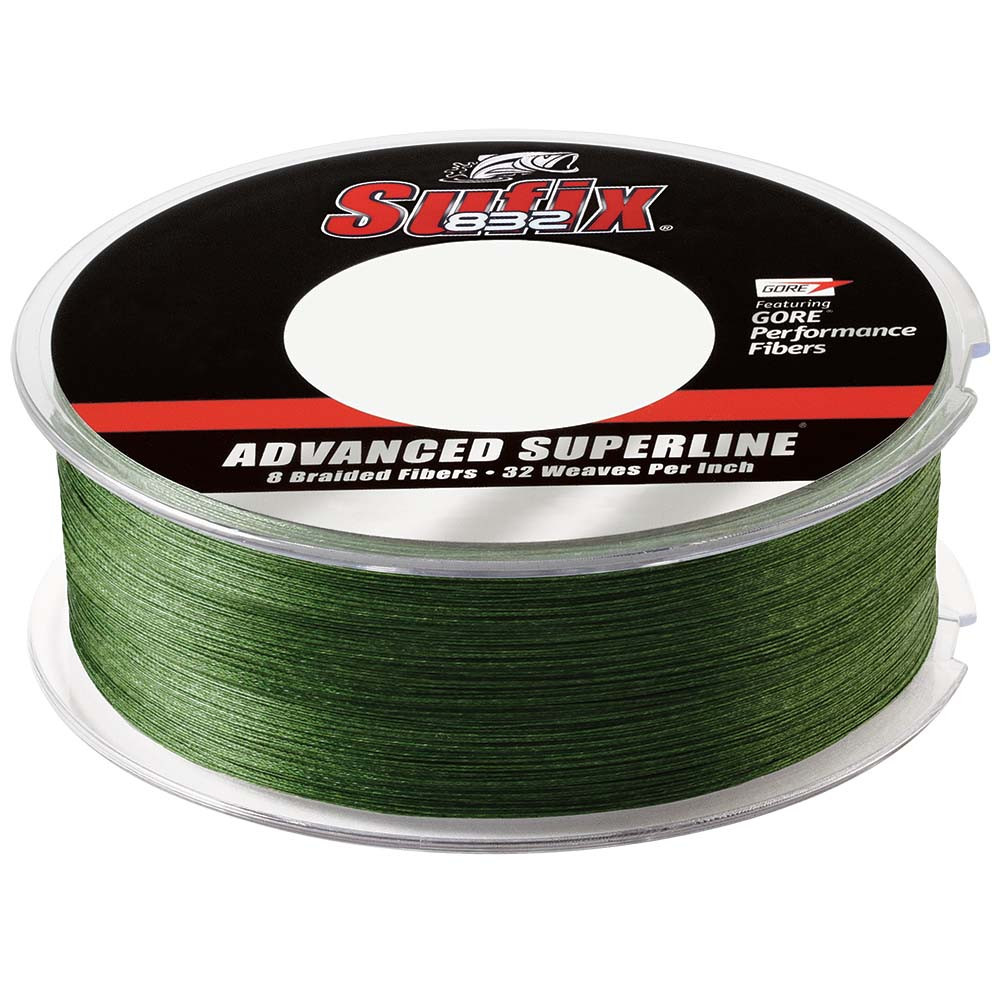 Sufix 832 Advanced Superline Braid - 30lb - Low-Vis Green 