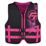 Full Throttle Youth Rapid-Dry Life Jacket - Pink\/Black