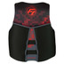 Full Throttle Mens Rapid-Dry Flex-Back Life Jacket - M - Black\/Red