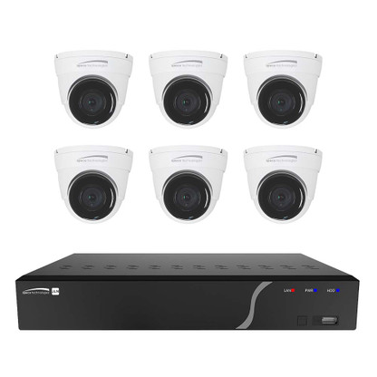 Speco 8 Channel NVR Kit w\/6 Outdoor IR 5MP IP Cameras 2.8mm Fixed Lens - 2TB