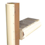 Dock Edge Piling Bumper - One End Capped - 6 - Beige