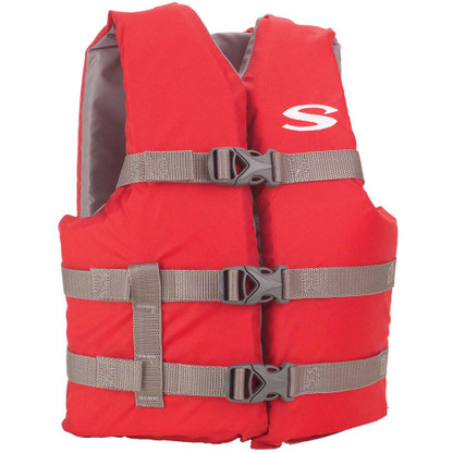 Stearns Youth Classic Vest Life Jacket - 50-90lbs - Red\/Grey